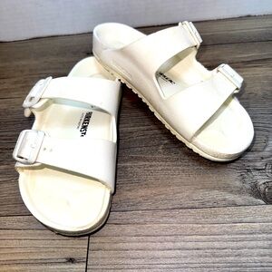 Birkenstock Arizona EVA Unisex White Sandals Slides Waterproof Youth Size 13